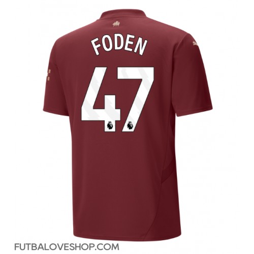 Dres Manchester City Phil Foden #47 Tretina 2024-25 Krátky Rukáv